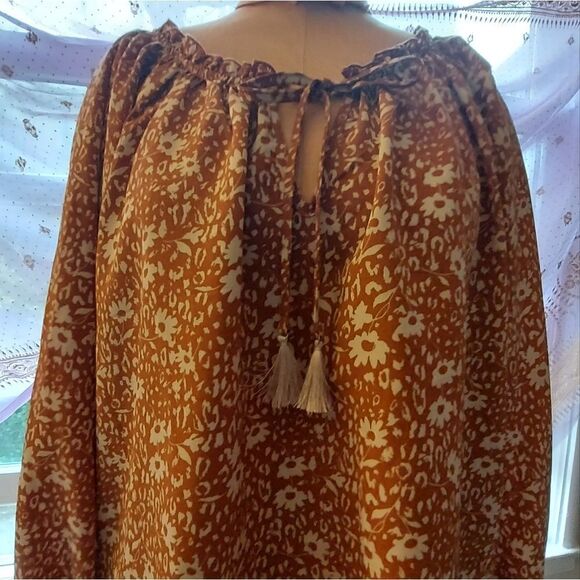 NWT Promesa Bohemian Peasant Blouse Size L - Picture 2 of 8